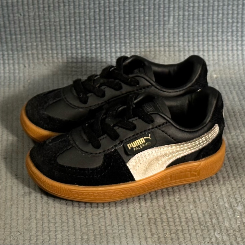 Puma Palermo Black Sneakers Toddler Size 5C